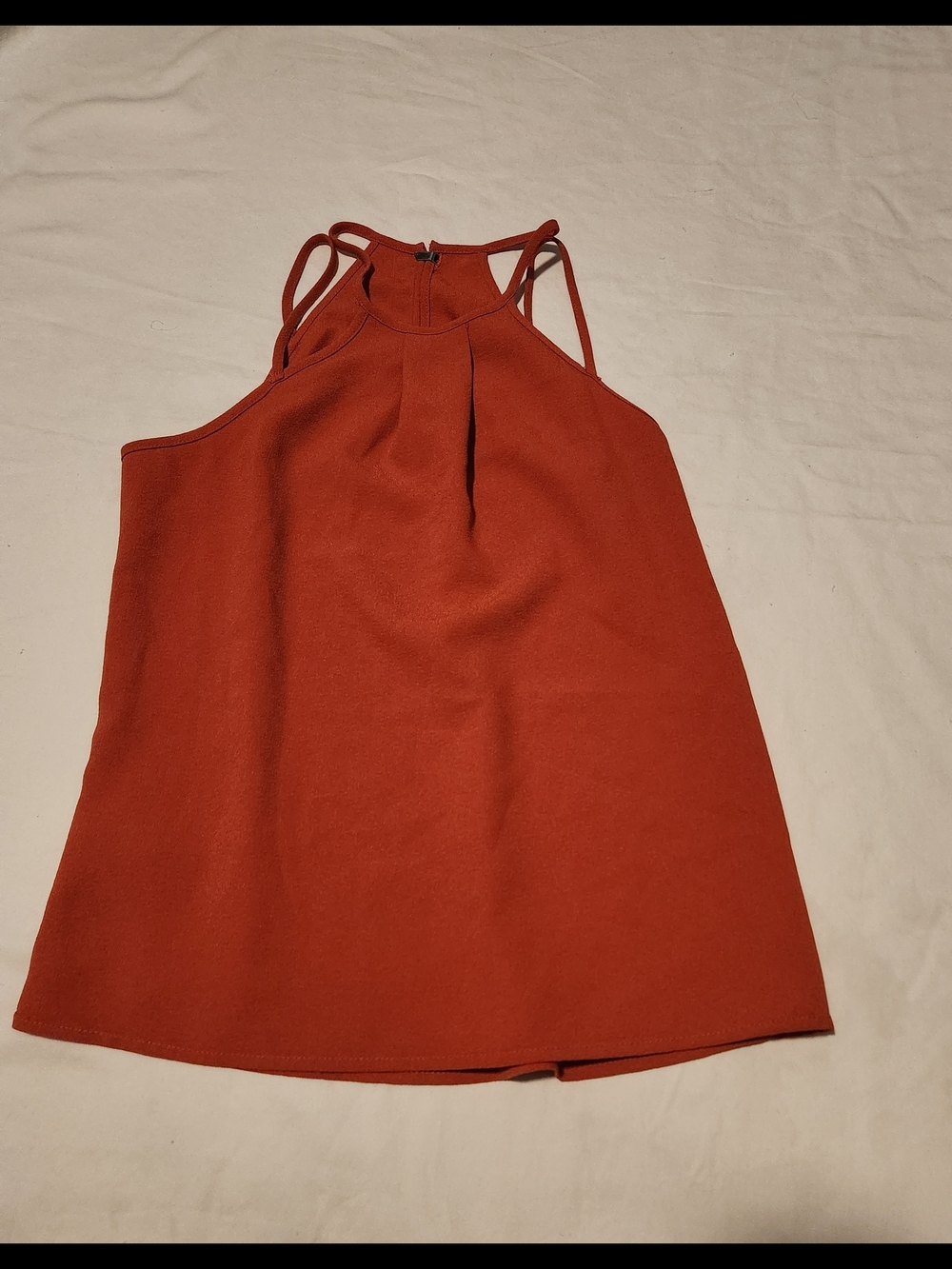 H&M Rust Red Halter Cami with Double Straps